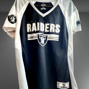 Majestic Women's New NFL Las Vegas Raiders Short-Sleeve V-Neck Sports Jersey